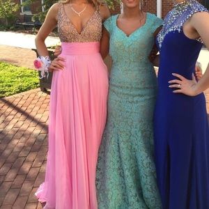 Pink Sherri Hill prom dress